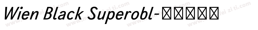 Wien Black Superobl字体转换
